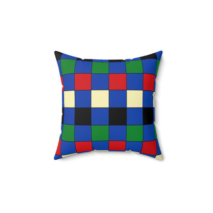 South Sudan Retro Check Cushion Pillow