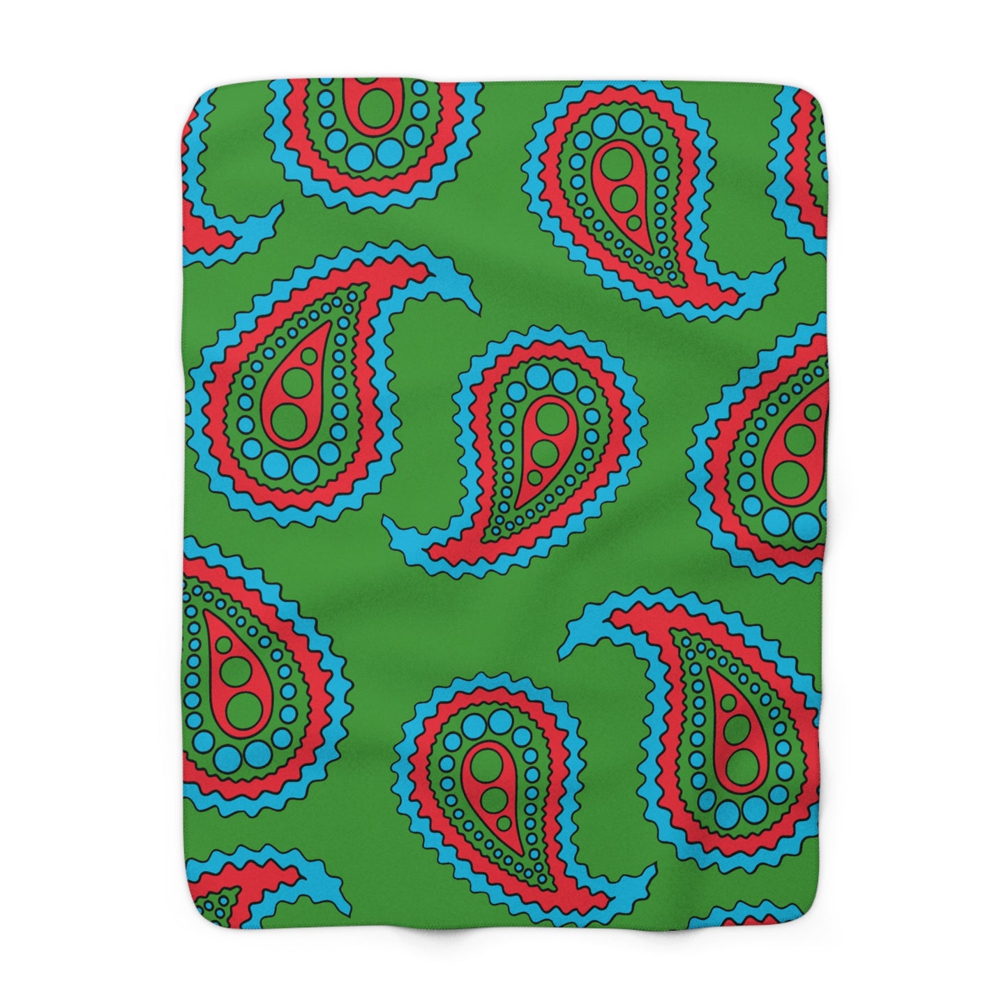 Azerbaijan Retro Paisley Blanket Throw