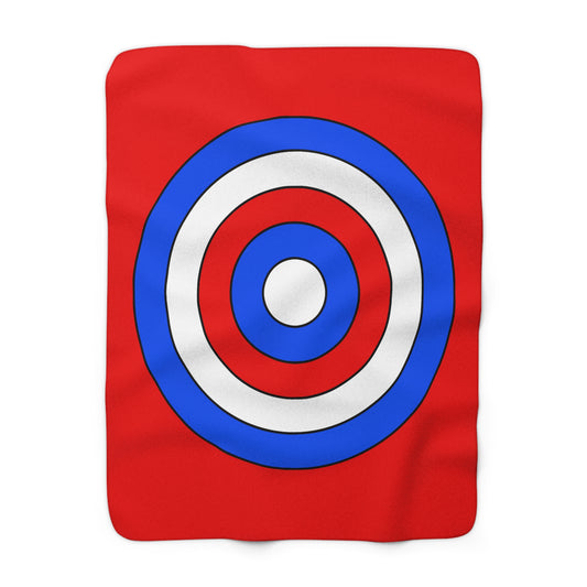 Puerto Rico Retro Target Blanket Throw