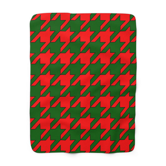 Portugal Retro Houndstooth Blanket Throw