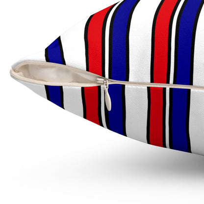 France Retro Stripes Cushion Pillow