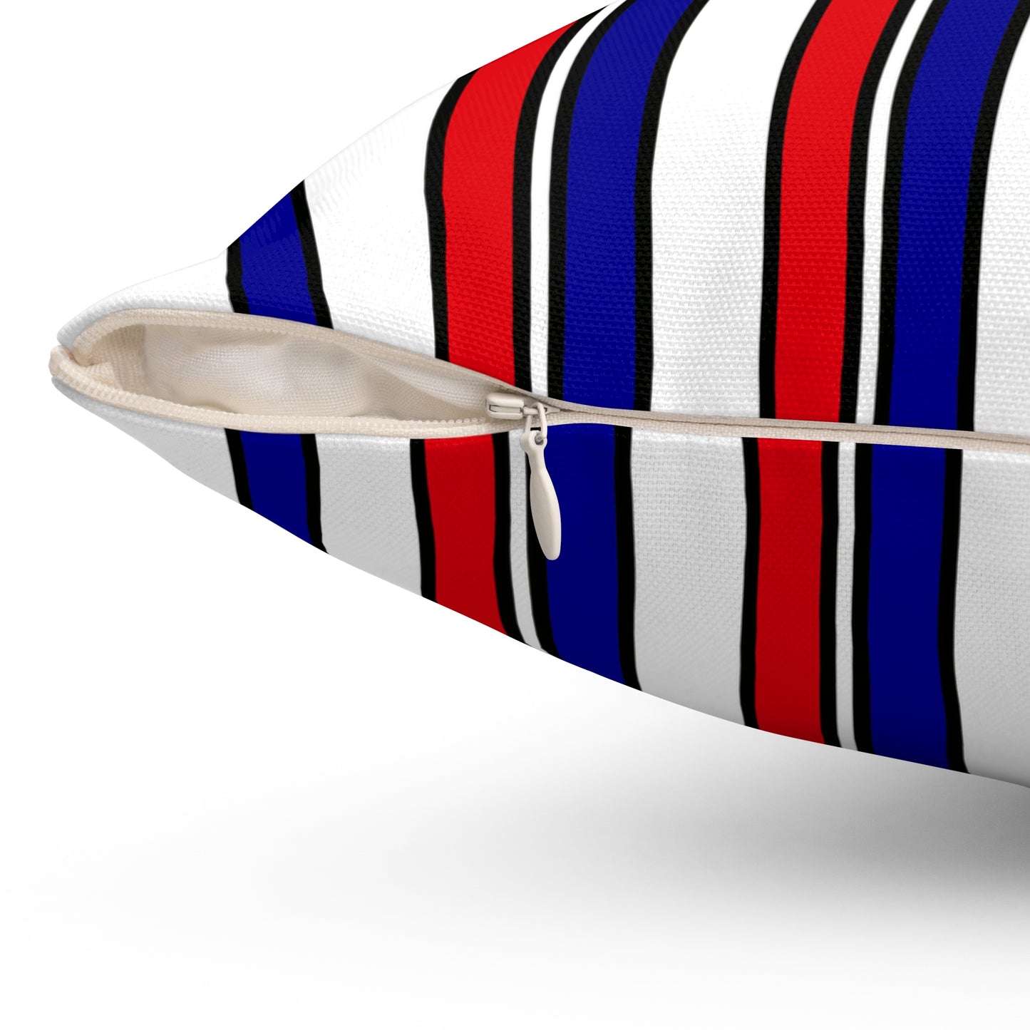 Saint Pierre And Miquelon Retro Stripes Cushion Pillow