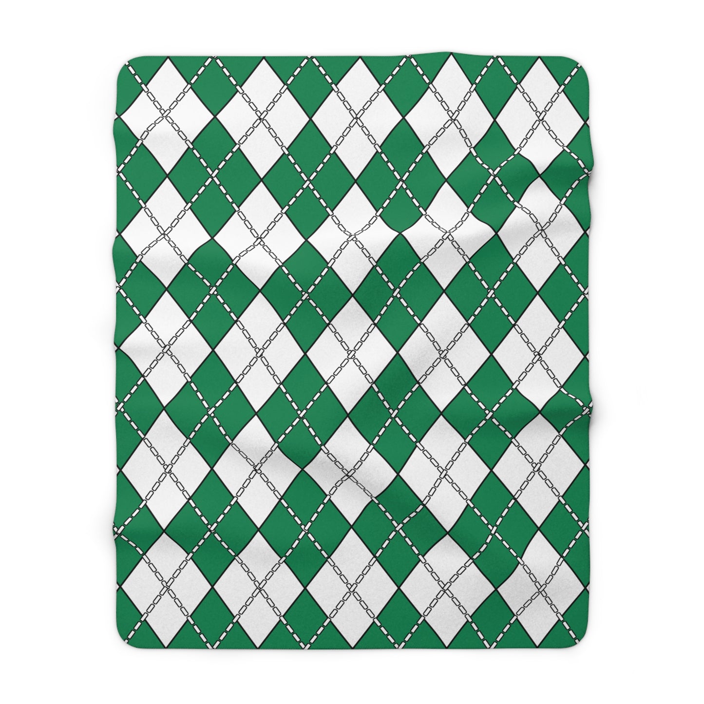 Nigeria Retro Argyle Blanket Throw