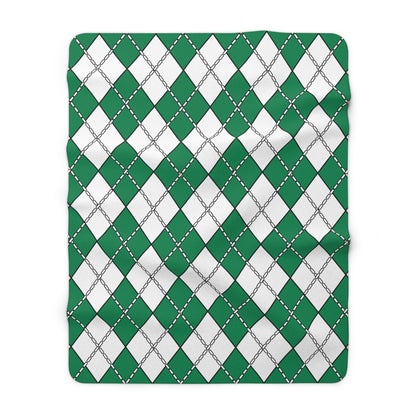 Nigeria Retro Argyle Blanket Throw