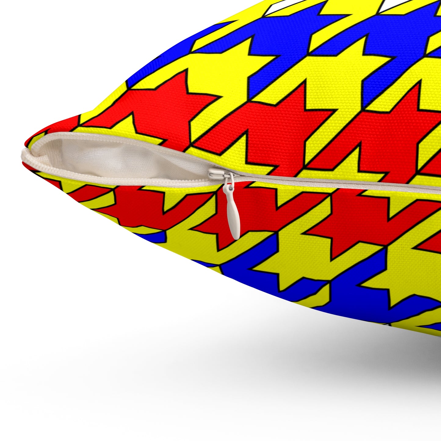 Central African Republic Retro Houndstooth Cushion Pillow