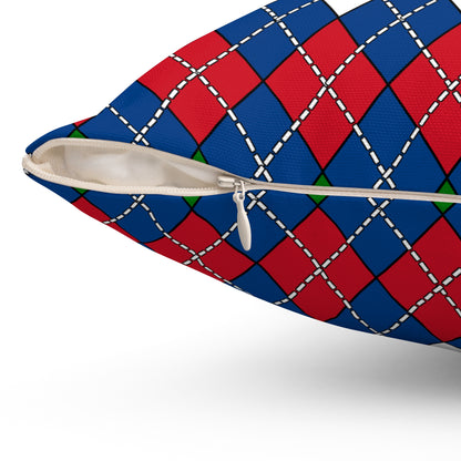 Belize Retro Argyle Cushion Pillow