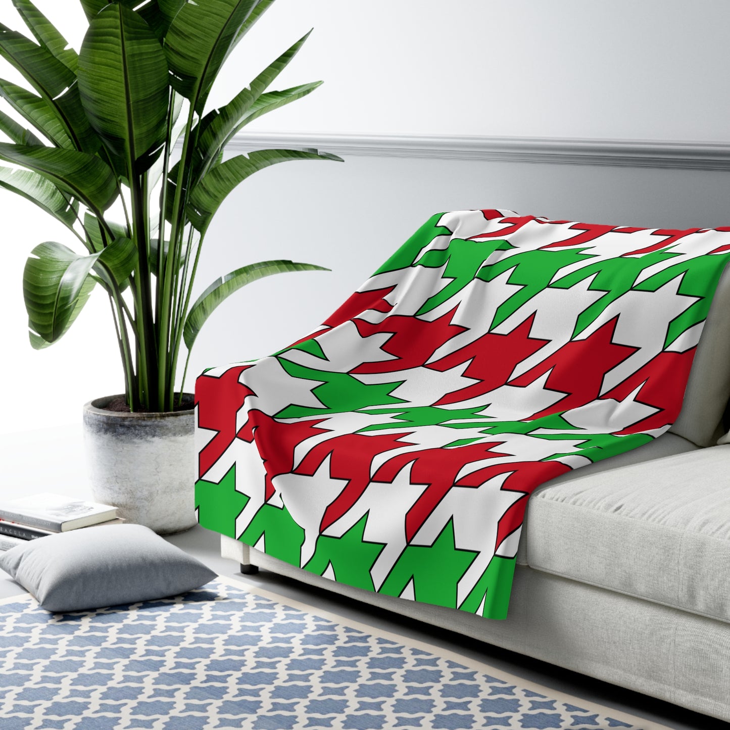 Burundi Retro Houndstooth Blanket Throw