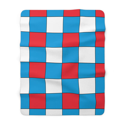 Luxembourg Retro Check Blanket Throw