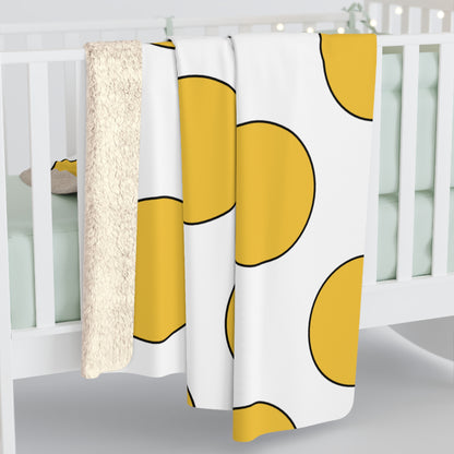 United States Virgin Islands Retro Polka Dots Blanket Throw