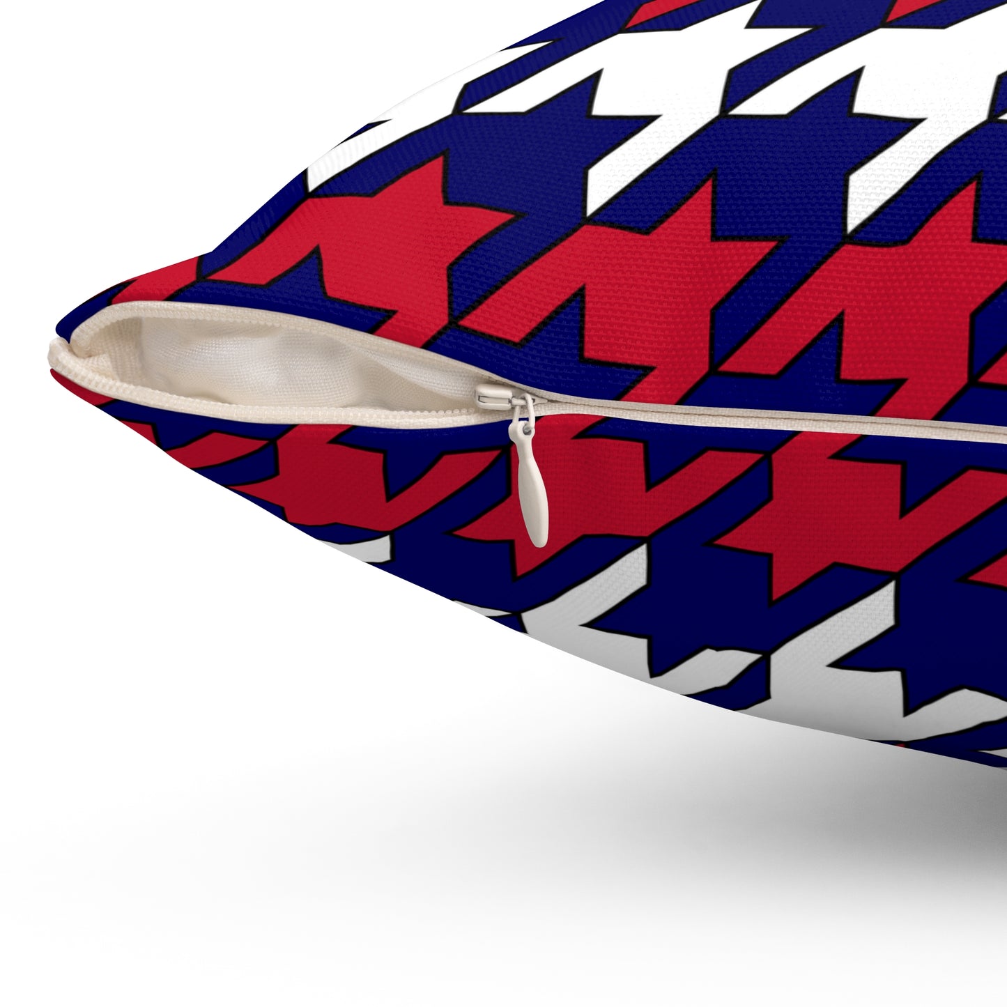 Cook Islands Retro Houndstooth Cushion Pillow