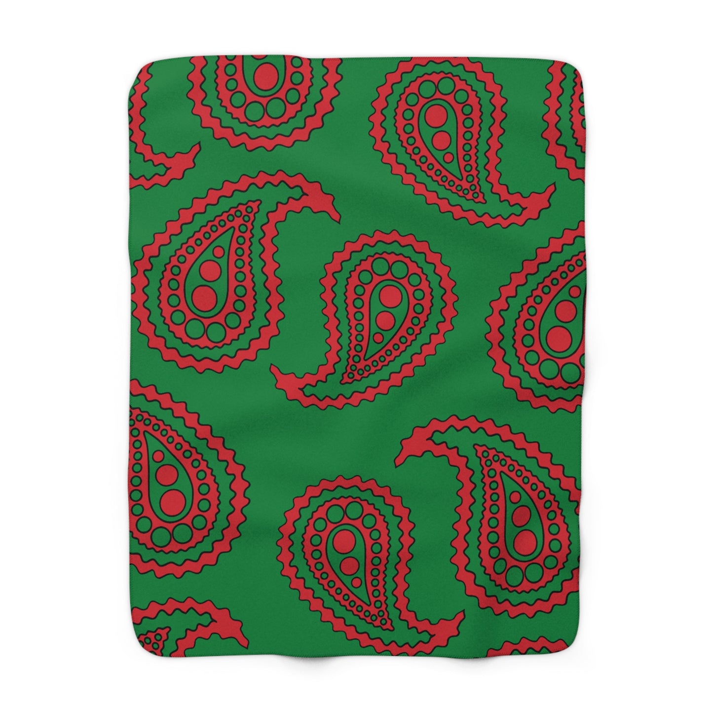 Turkmenistan Retro Paisley Blanket Throw