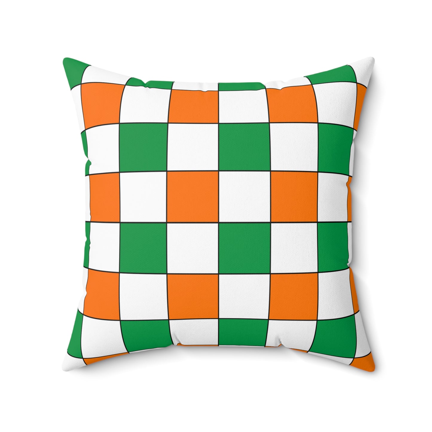 Ireland Retro Check Cushion Pillow