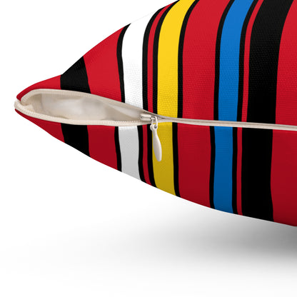 Antigua And Barbuda Retro Stripes Cushion Pillow