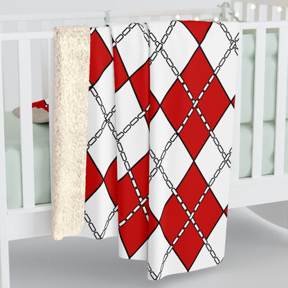 Northern Ireland Retro Argyle Blanket Throw