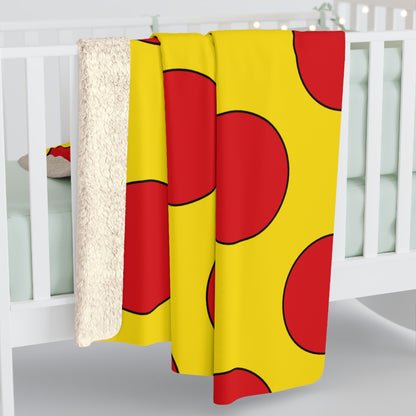 Catalonia Retro Polka Dots Blanket Throw