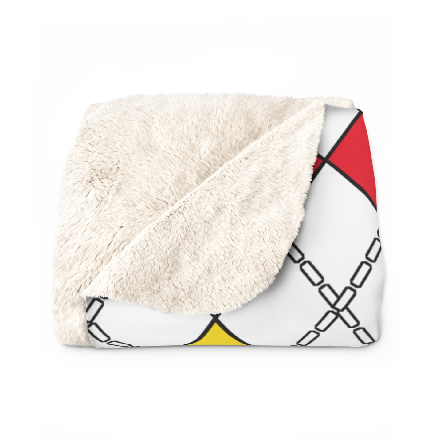 Guernsey Retro Argyle Blanket Throw