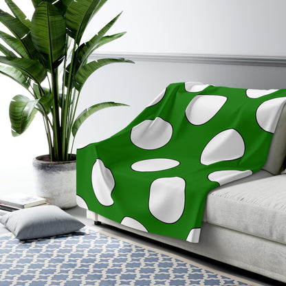 Norfolk Island Retro Polka Dots Blanket Throw