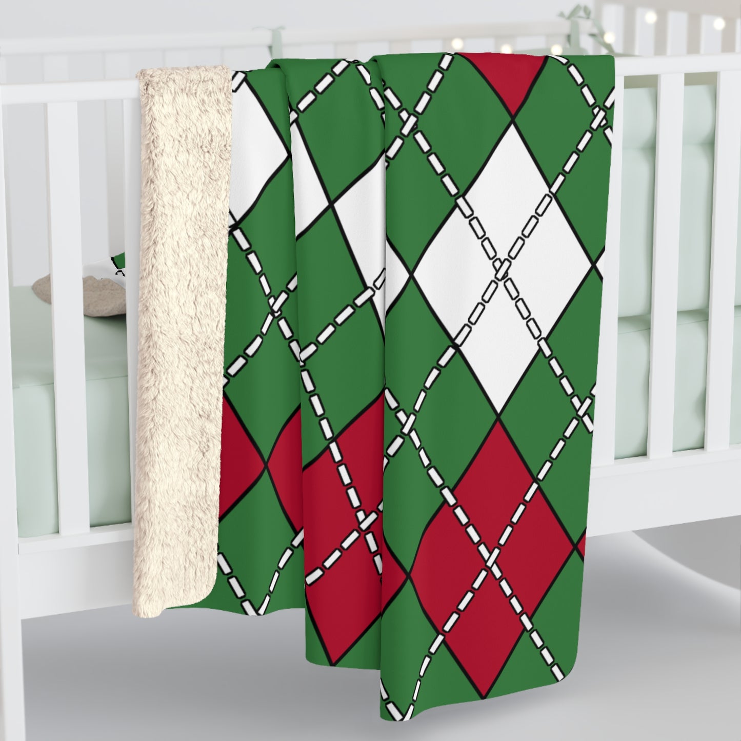 Suriname Retro Argyle Blanket Throw