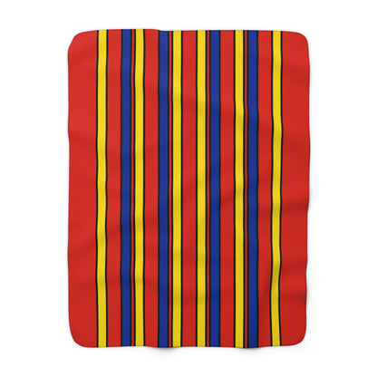 Romania Retro Stripes Blanket Throw