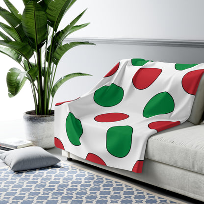 Italy Retro Polka Dots Blanket Throw