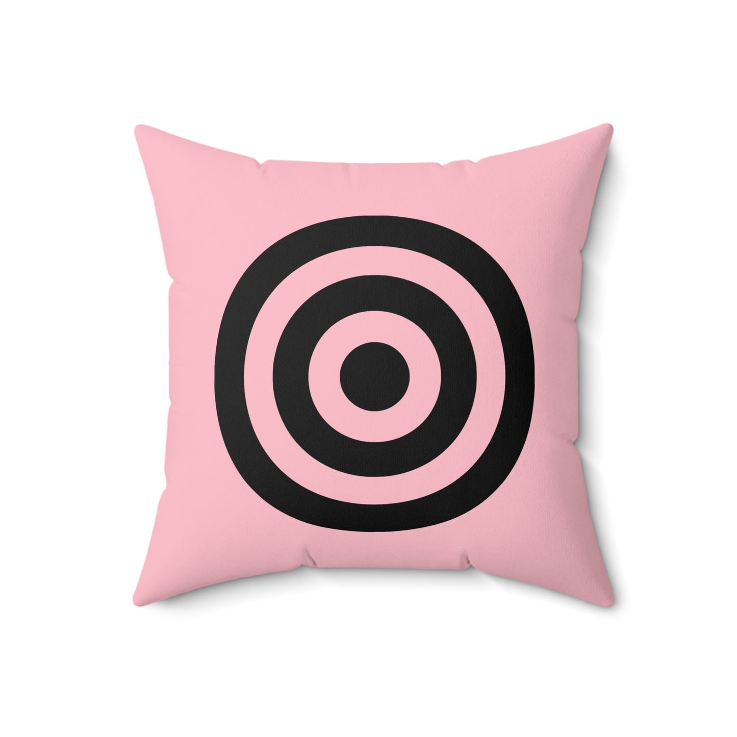 Pink, Black Retro Target Cushion Pillow