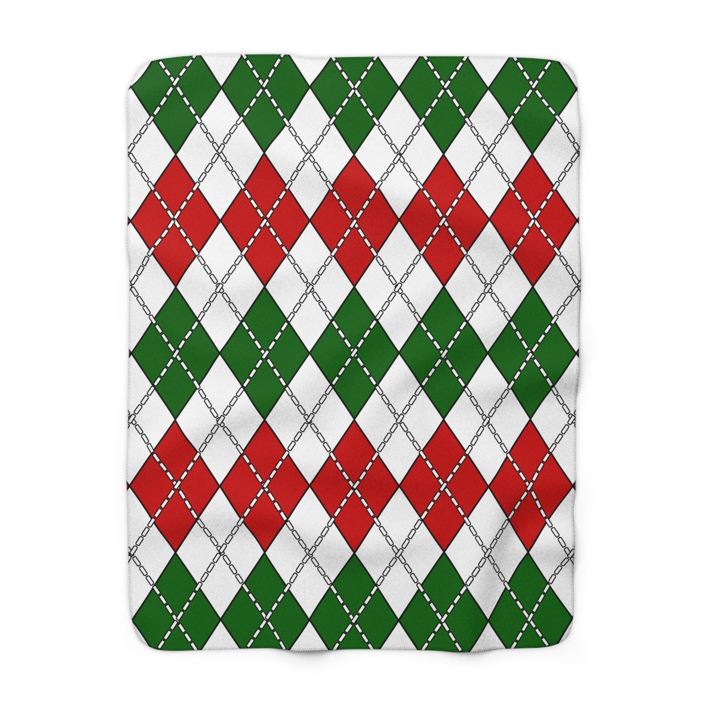 Tajikistan Retro Argyle Blanket Throw