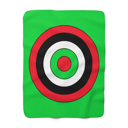 Kuwait Retro Target Blanket Throw