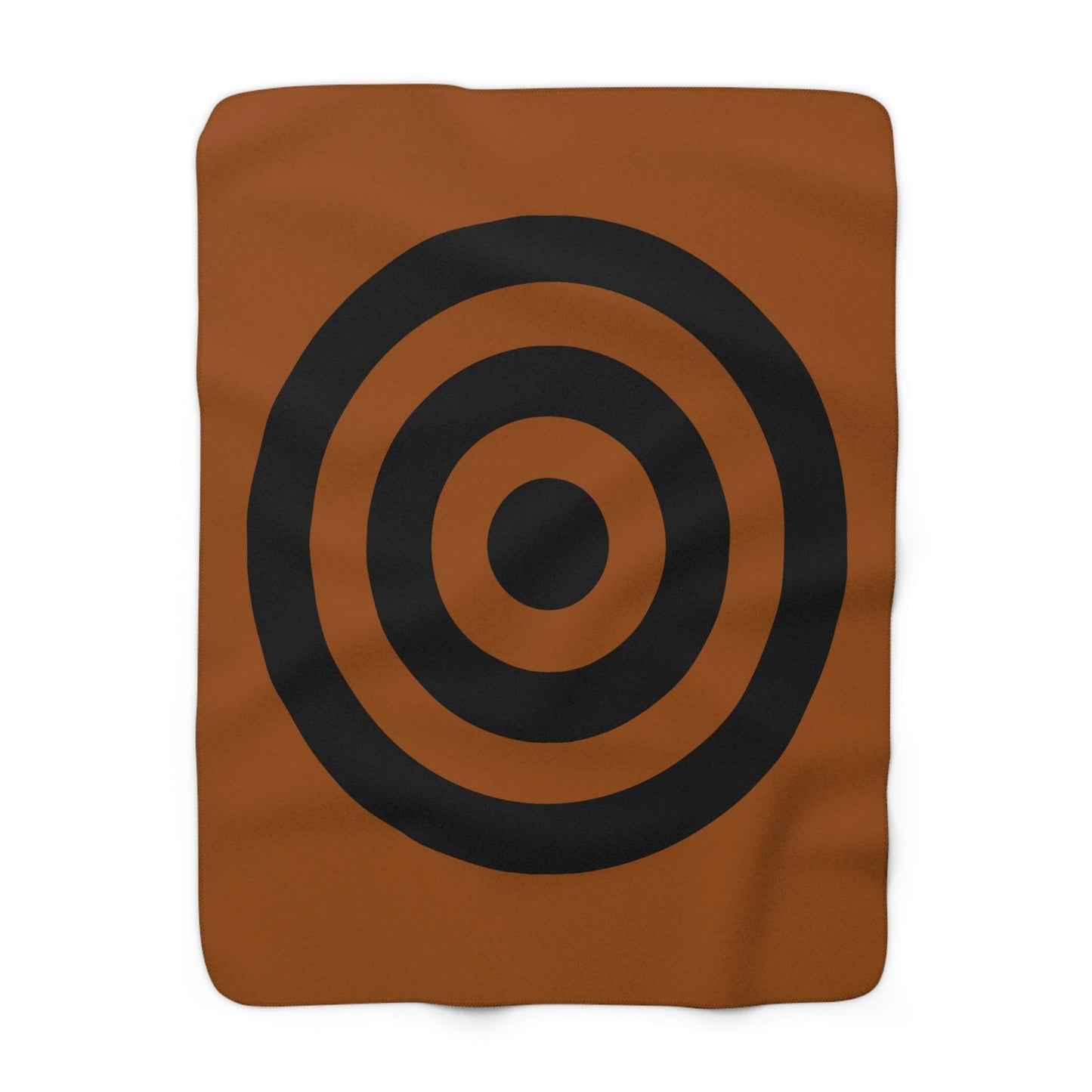 Brown, Black Retro Target Blanket Throw