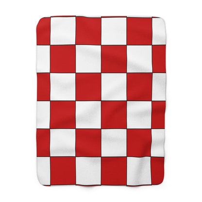 Northern Ireland Retro Check Blanket Throw