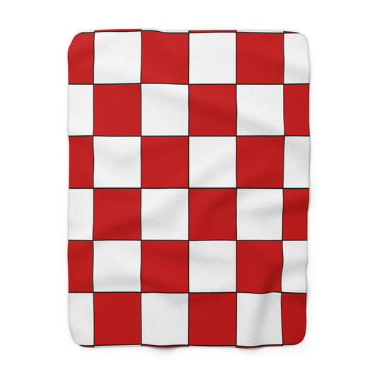 Northern Ireland Retro Check Blanket Throw
