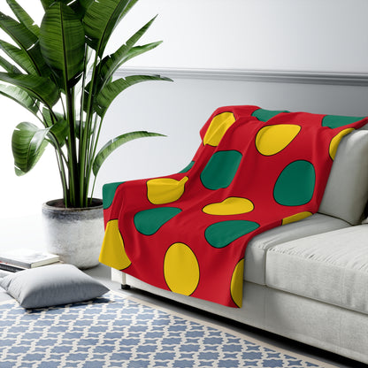 Grenada Retro Polka Dots Blanket Throw