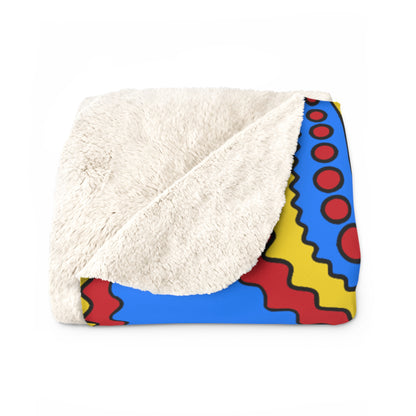 Democratic Republic of the Congo Retro Paisley Blanket Throw