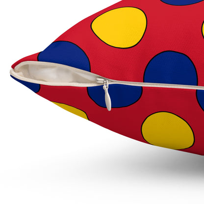 Venezuela Retro Polka Dots Cushion Pillow