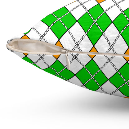 Cote Divoire Retro Argyle Cushion Pillow