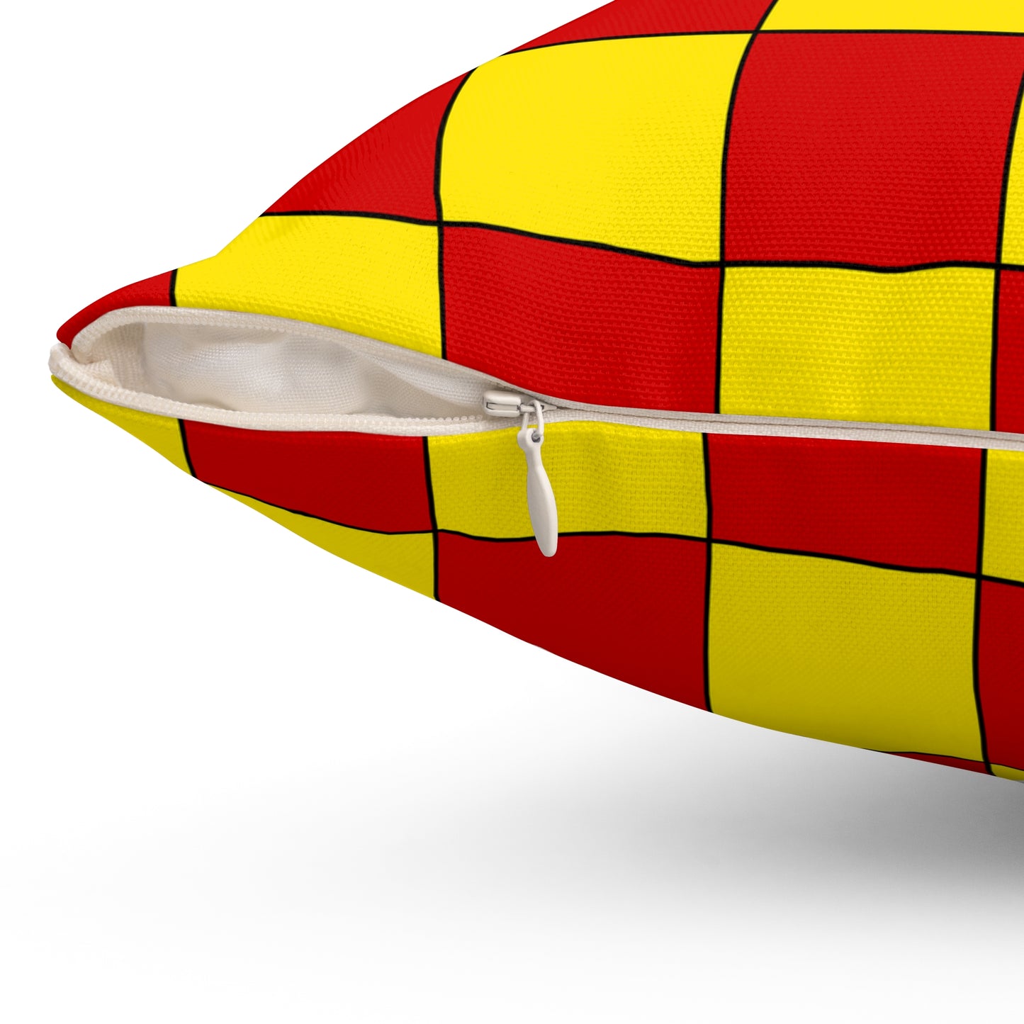 North Macedonia Retro Check Cushion Pillow