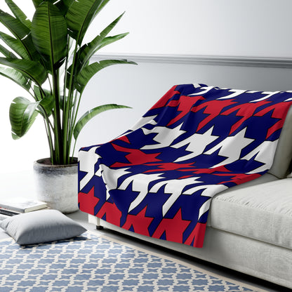 Cook Islands Retro Houndstooth Blanket Throw