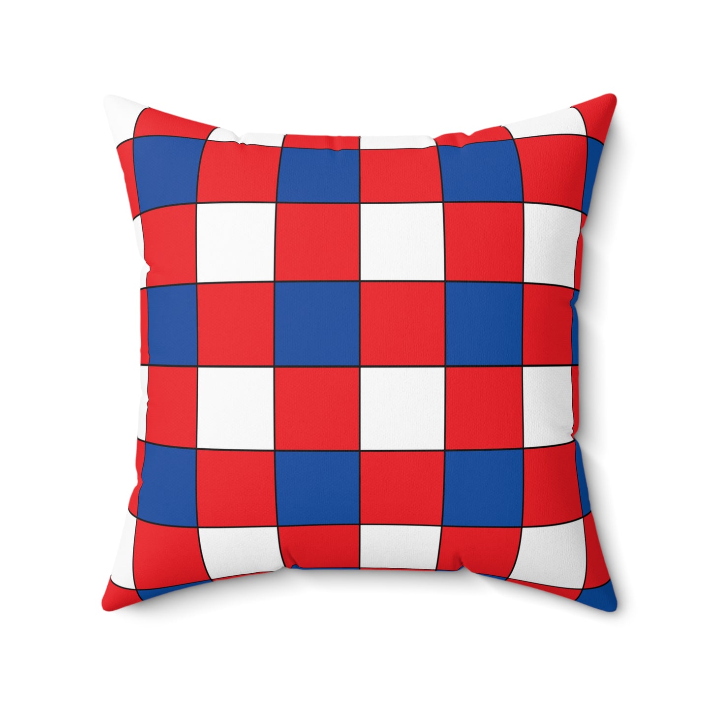 Slovakia Retro Check Cushion Pillow