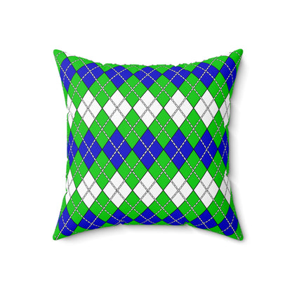 Sierra Leone Retro Argyle Cushion Pillow