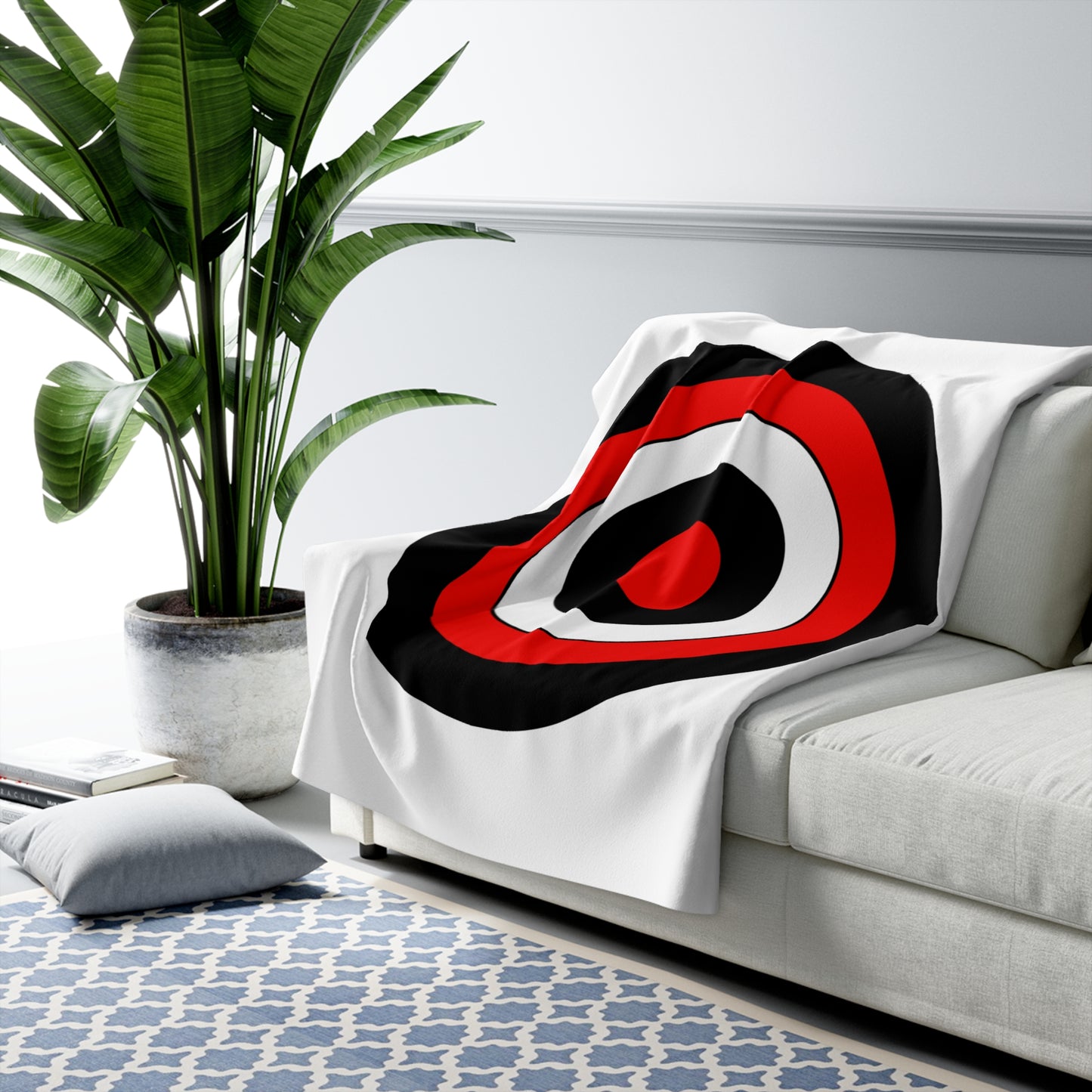 Yemen Retro Target Blanket Throw