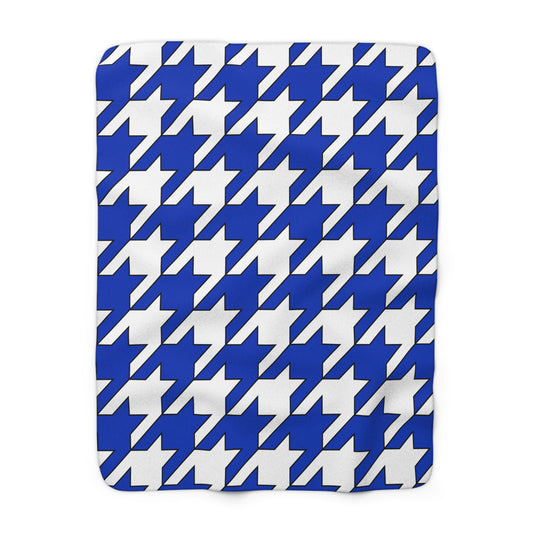 Israel Retro Houndstooth Blanket Throw