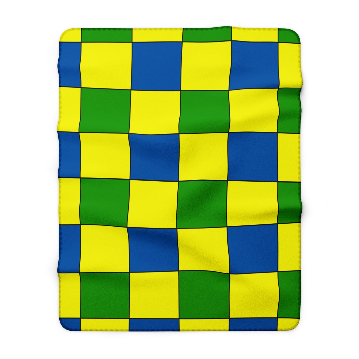 Saint Vincent And The Grenadines Retro Check Blanket Throw