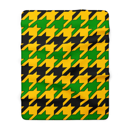 Jamaica Retro Houndstooth Blanket Throw