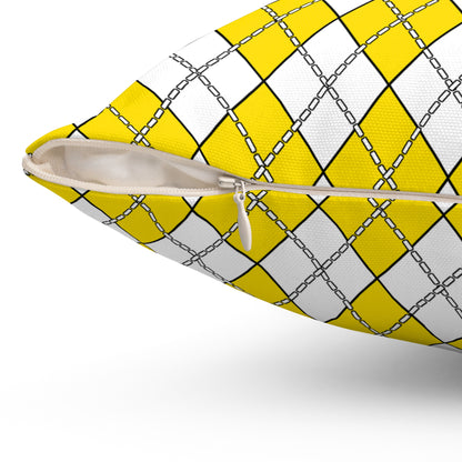 Vatican City Retro Argyle Cushion Pillow