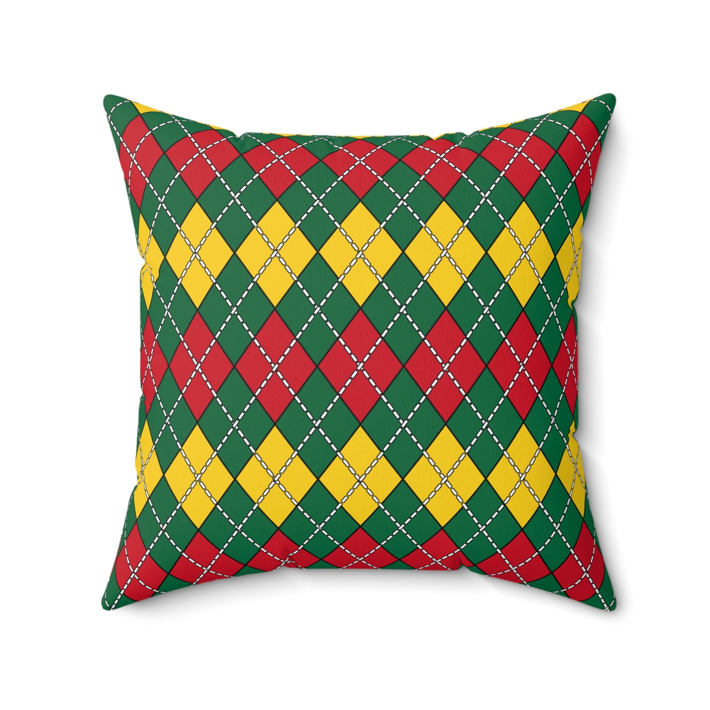 Ghana Retro Argyle Cushion Pillow