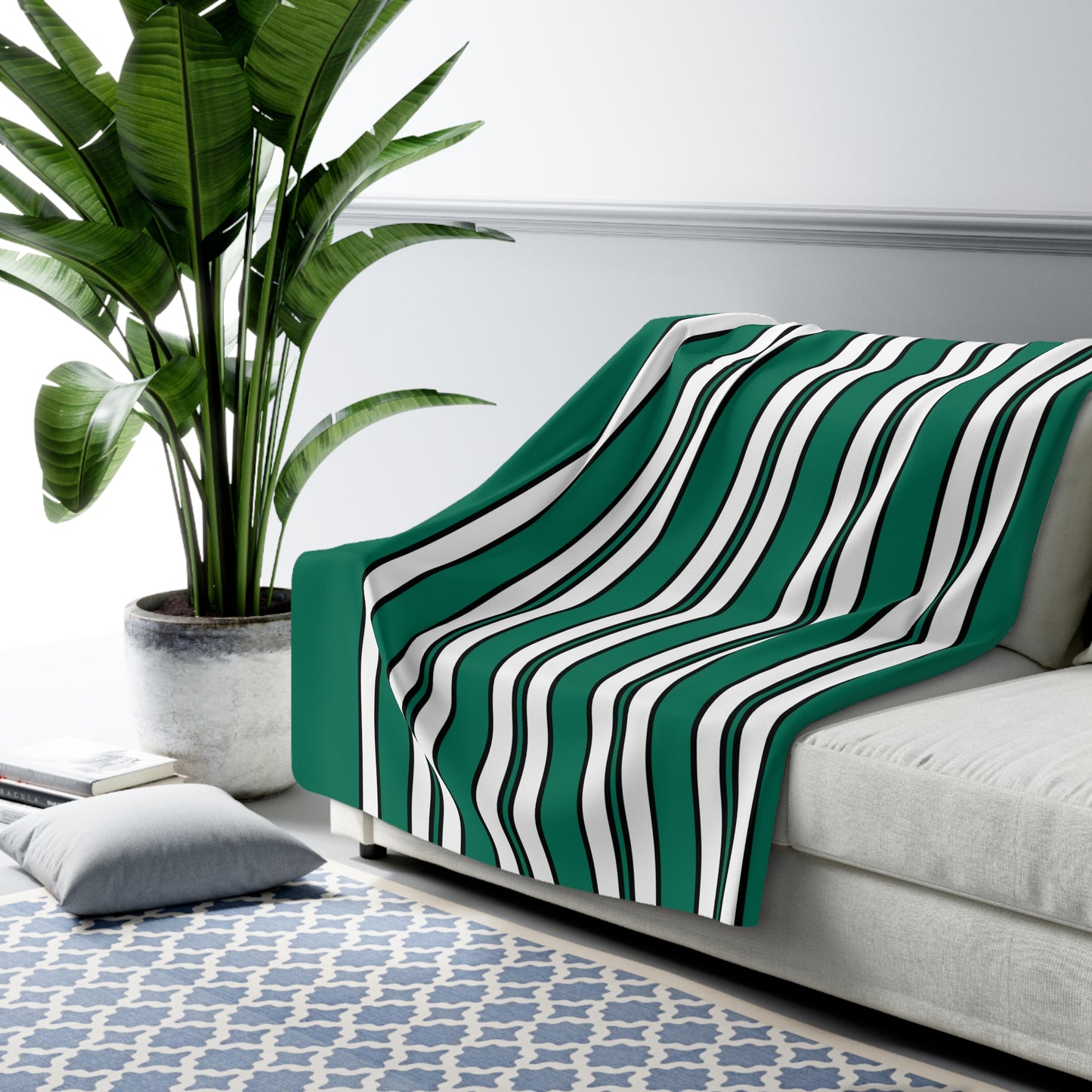 Macao Retro Stripes Blanket Throw