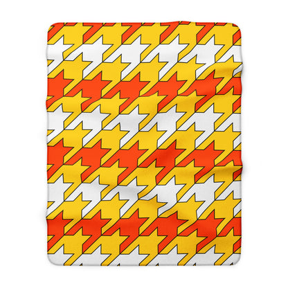 Bhutan Retro Houndstooth Blanket Throw