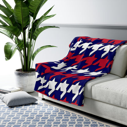 Cook Islands Retro Houndstooth Blanket Throw