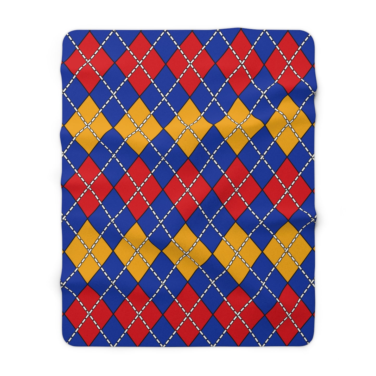 Armenia Retro Argyle Blanket Throw
