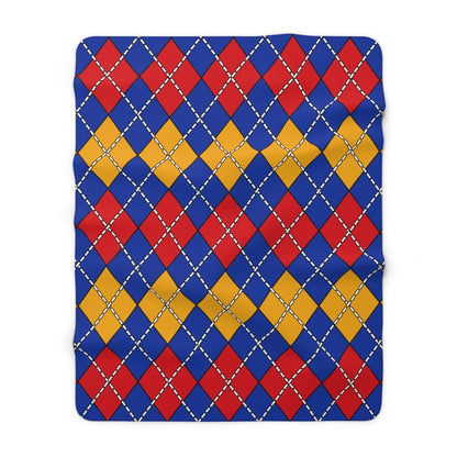 Armenia Retro Argyle Blanket Throw