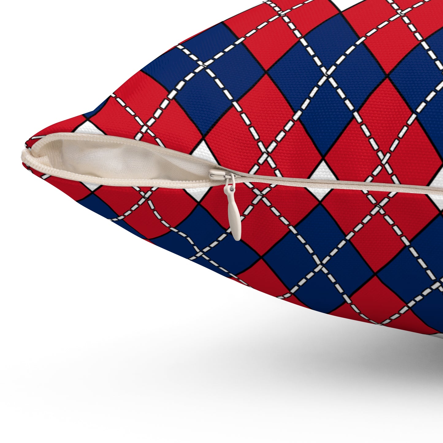 Lao Peoples Democratic Republic Retro Argyle Cushion Pillow